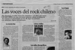 Las voces del rock chileno  [artículo] Jazmín Lolas.
