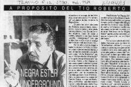 La negra Ester y el underground chileno  [artículo] Mario Rojas