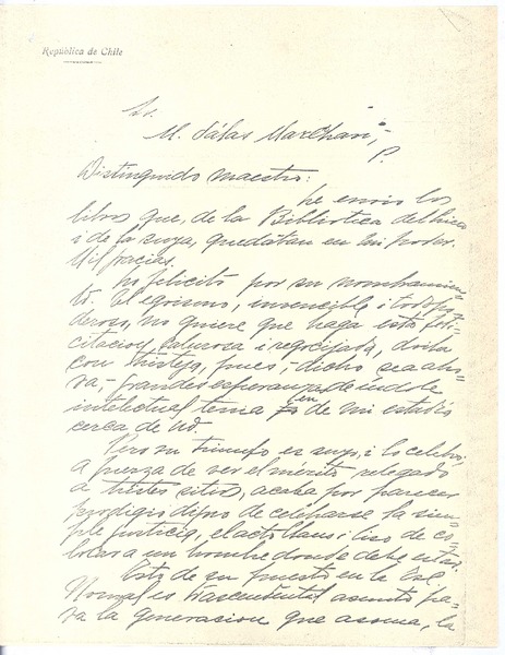 [Carta], 1914 Los Andes, Chile <a> Maximiliano Salas Marchán