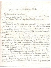 [Carta], 1930 jun. 14 Santiago, Chile <a>, Vicente Huidobro, Europa