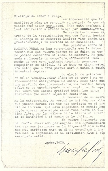 [Carta], 1915 Los Andes, Chile <a> Maximiliano Salas Marchán