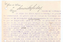 [Carta], 1920 nov. 2 Temuco, Chile <a> Pedro Aguirre Cerda, Chile