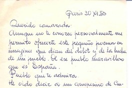 [Carta], 1955 nov. 20 París, Francia [a] Pablo Neruda  [manuscrito].