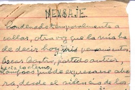 Mensaje para la conmemoración, del segundo aniversario de la muerte de Oscar Castro, en Rancagua, el 1° de noviembre de 1949