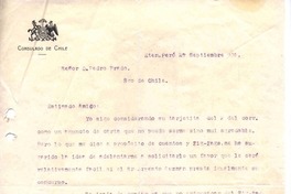 [Carta] 1912 sep. 27, Eten, Perú [a] Pedro Prado