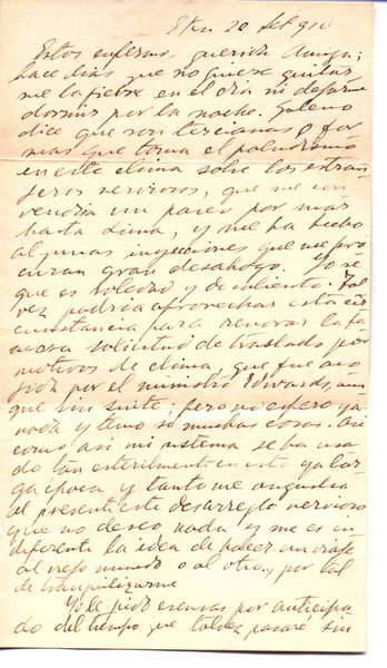 [Carta] 1910 sep. 20, Eten, Perú [a] Anita vda. de Jordán