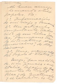 [Carta],1933 ene. Barcelona, España [a] Virgilio Figueroa