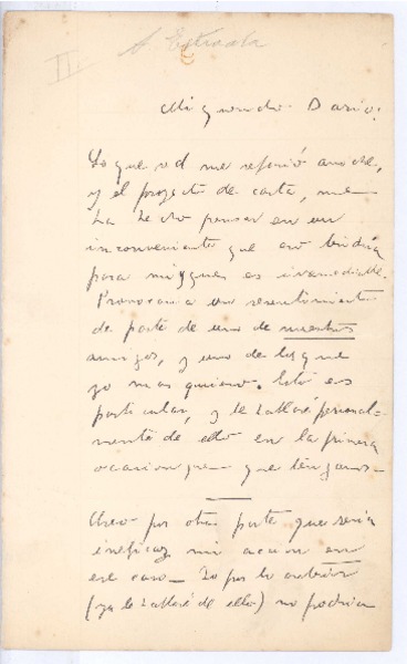 [Carta], c.1909 Francia? <a> Rubén Darío