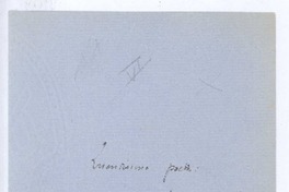 [Carta], c. 1903 Madrid, España <a> Rubén Darío