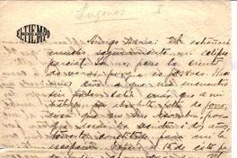 [Carta], 1896 jul. 9 Buenos Aires, Argentina <a> Rubén Darío