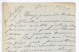 [Carta], 1901 jul. 31 Paris, Francia <a> Rubén Darío