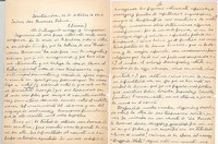[Carta], 1901 oct. 12 Santander, España <a> Ricardo Palma