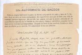 [Carta], 1916 sep. 14 Santander, España <a> Rafaela González