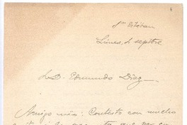 [Carta],c 1930 nov. 4 San Esteban, España <a> Edmundo Díaz
