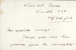 [Carta] 1917 sep. 22, Viña del Mar, Chile [a] Manuel Magallanes Moure