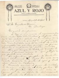 [Carta] 1904 mar. 22, Habana, Cuba [a] Manuel Magallanes Moure