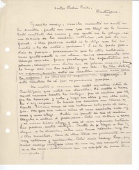 [Carta] 1914, Santiago, Chile [a] Pedro Prado