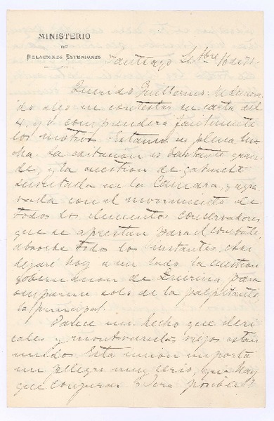 [Carta], 1875 sep. 16 Santiago, Chile <a> Guillermo Matta