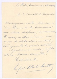 [Carta] 1914 nov. 16 La Plata, Argentina <a> Ernesto A. Guzmán