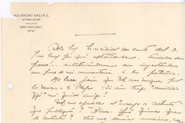 [Carta], 1916 ene. 10 Santiago, Chile <a> Pedro Prado