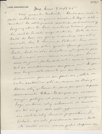 [Carta] 1925 ene. 9, México [a] Gabriela Mistral