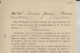 [Carta] [1933?], [España?] [a] Gabriela Mistral, Madrid, [España]