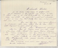 [Carta] 1933 août 13, Bedarrides, [Francia] [a] [Gabriela] Mistral