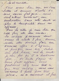 [Carta] 1932, Francia [a] Gabriela Mistral