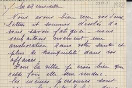 [Carta] 1932, Francia [a] Gabriela Mistral