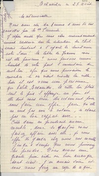 [Carta] 1932 aout 27, Bedarrides, [Francia] [a] Gabriela Mistral