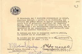 [Carta] 1954 mayo, Santiago, [Chile] [a] Gabriela Mistral, Nueva York, Estados Unidos