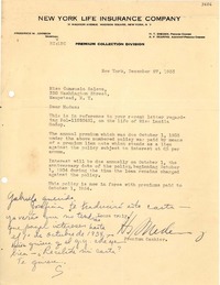 [Carta] 1933 dic. 27, New York [a] Consuelo Saleva, New York