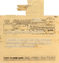 [Telegrama] 1951 mar. 31, Roma, [Italia] [a] Gabriela Mistral, Rapallo, [Italia]
