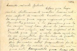[Carta] 1945 oct. 1, [Vicuña?, Chile] [a] Gabriela [Mistral]
