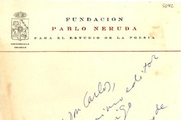 [Carta] 1955 feb., Chile [a] Don Carlos