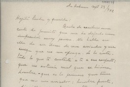 [Carta] 1942 sept. 23, La Habana [a] Gabriela Mistral