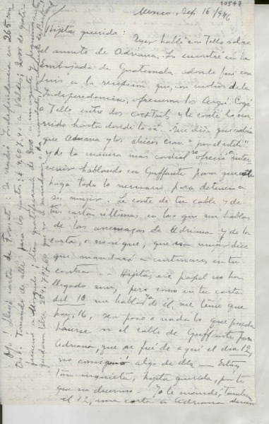 [Carta] 1946 sept. 16, México [a] Gabriela Mistral