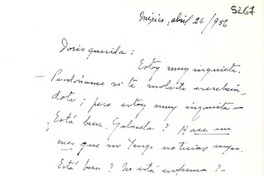 [Carta] 1956 abr. 26, México [a] Doris Dana
