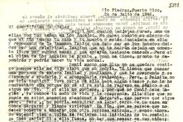 [Carta] 1946 jul. 20, Río Piedras, Puerto Rico [a] Gabriela Mistral