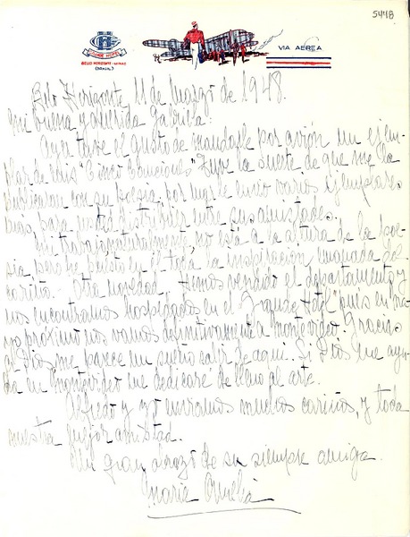[Carta] 1948 mar. 11, Belo Horizonte [a] Gabriela