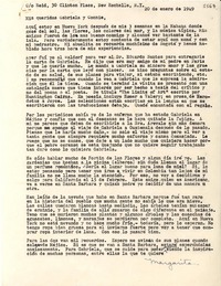 [Carta] 1949 ene. 20, New Rochelle, [New York, EE.UU.] [a] Gabriela [Mistral], Connie [Saleva]