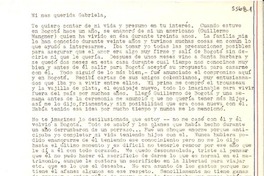 [Carta] 1949 nov. 24, Santa Barbara, California [a] Gabriela [Mistral]