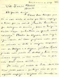[Carta] 1934 ene. 10, París [a] Gabriela Mistral