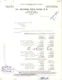 [Recibo] 1951 jul. 16, Punta San Juan, Cuba [a] Mercedes Cabrera del Río, Veracruz, México