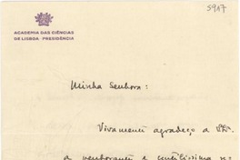 [Carta] 1936 nov. 18, Lisboa, [Portugal] [a] [Gabriela Mistral]