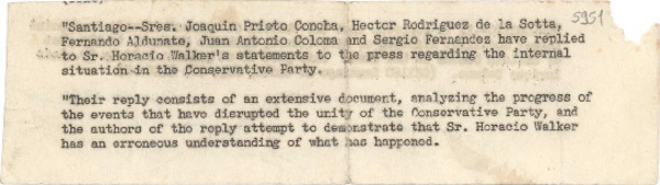 [Carta] 1948 ago. 19, Santiago, Chile [a] Foreign Radio Broadcast Report