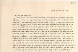 [Carta] 1946 oct. 24, [Santiago] [a] Gabriela Mistral
