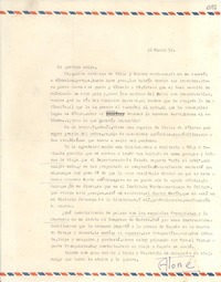 [Carta] 1956 mar. 26, [Santiago] [a] Gabriela Mistral