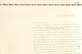 [Carta] 1956 ago. 1, [Santiago] [a] Gabriela Mistral