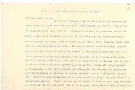 [Carta], 1976 ago. 12 Viña del Mar <a> María Luisa Bombal